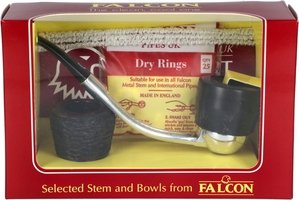 Pfeifen Pfeifen Sets  Falcon Classic Set Gebogen Glatt Dover