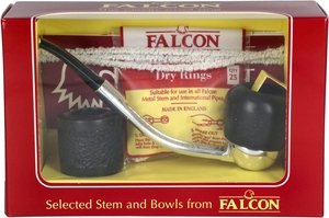 Pfeifen Pfeifen Sets  Falcon Classic Set Gebogen Glatt Genoa