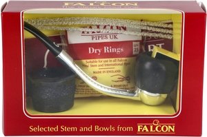 Pfeifen Pfeifen Sets  Falcon Classic Set Gebogen Glatt Genoa