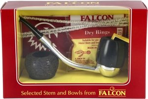 Pfeifen Pfeifen Sets  Falcon Classic Set Gebogen Glatt Billiard