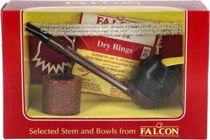 Pfeifen Pfeifen Sets  Falcon Extra Set Gerade Glatt Bulldog