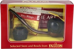 Pfeifen Pfeifen Sets  Falcon Extra Set Gebogen Glatt Apple