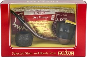 Pfeifen Pfeifen Sets  Falcon Extra Set Gebogen Glatt Plymouth