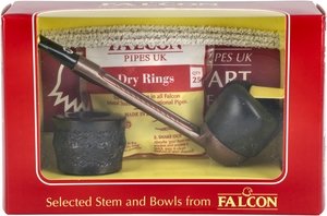 Pfeifen Pfeifen Sets  Falcon Extra Set Gerade Glatt Genoa