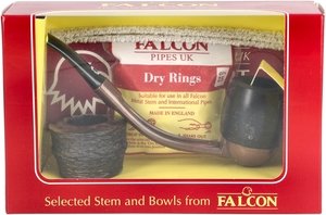 Pfeifen Pfeifen Sets  Falcon Extra Set Gebogen Glatt Billiard