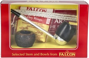 Pfeifen Pfeifen Sets  Falcon Classic Set Gerade Glatt Billiard