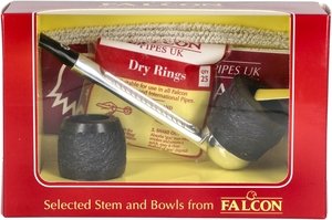Pfeifen Pfeifen Sets  Falcon Classic Set Gerade Rustiziert Algiers
