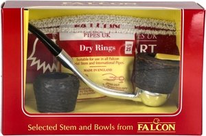 Pfeifen Pfeifen Sets  Falcon Classic Set Gebogen Rustiziert Algiers