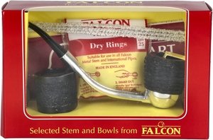 Pfeifen Pfeifen Sets  Falcon Classic Set Gebogen Rustiziert Dover