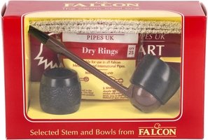Pfeifen Pfeifen Sets  Falcon Extra Set Gerade Glatt Dover