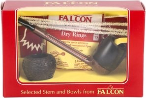 Pfeifen Pfeifen Sets  Falcon Extra Set Gerade Glatt Billiard