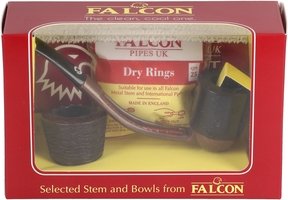 Pfeifen Pfeifen Sets  Falcon Extra Set Gebogen Glatt Dublin