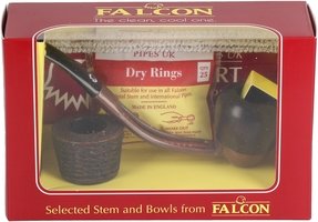 Pfeifen Pfeifen Sets  Falcon Extra Set Gebogen Glatt Genoa