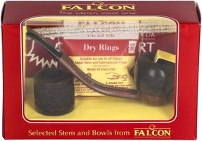 Pfeifen Pfeifen Sets  Falcon Extra Set Gebogen Glatt Apple