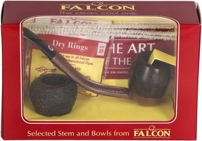 Pfeifen Pfeifen Sets  Falcon Extra Set Gebogen Glatt Bulldog