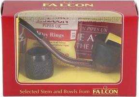 Pfeifen Pfeifen Sets  Falcon Extra Set Gebogen Glatt Dover