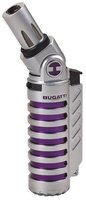 Zigarrenzubehör Feuerzeug  Bugatti chrome satin/purple (60318)