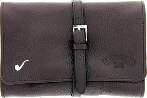 Pfeifenzubehör Pfeifentaschen  Savinelli 4er Rindleder braun T660 (13766)