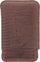 Zigarrenzubehör Etui  Martin Wess 5er Eidechse braun (lizard) (503-11) (10282)