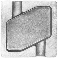 Les Fines Lames ashtray Dyad Raw Aluminium (2 shelves)