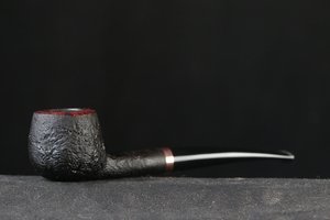 Bruno Nuttens Factory Pipes Facebook's Pipe Friends Group Pipe 2026 Sandblast, 9mm Filter