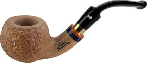 Stefano Santambrogio Pipes rustiziert natural medium Bent (interne Nr. 173)