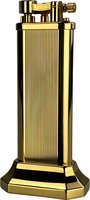 Dunhill Table Lighters Vertical Lines Gold Plate (UL1402T) Tallboy