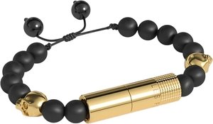 Les Fines Lames Punch Bracelets Oscuro Gold Totenkopf II