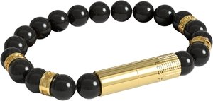 Les Fines Lames Punch Bracelets Oscuro Gold Ring- Elastic