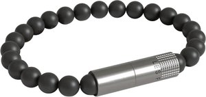 Les Fines Lames Punch Bracelets Onyx Matt - Elastic