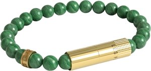 Les Fines Lames Punch Bracelets Verde Cobre Gold Ring - Elastic