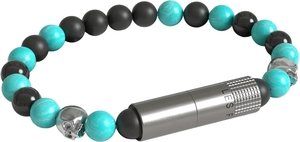 Les Fines Lames Punch Bracelets Turquoise Totenkopf - Elastic