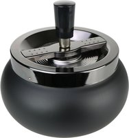 Guy Janot rotary ashtray schwarz matt / Deckel anthrazit (13314)