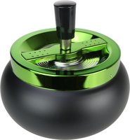 Guy Janot Drehascher schwarz matt / Deckel grün (13312)