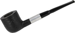 Pfeifen Serienpfeifen  Heibe Big Pot Sandgestrahlt Schwarz mit 9mm Aluhülse