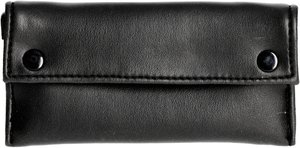 Classic Pfeifentaschen Tabakbeutel schwarz Kunstleder (424669)