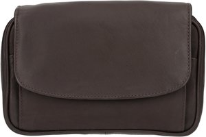 Classic pipe cases Antik Brown Leather for 4 Pipe