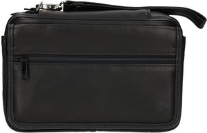 Pfeifenzubehör Pfeifentaschen  Classic Combination Case Black Leather Wess Design for 4 Pipe
