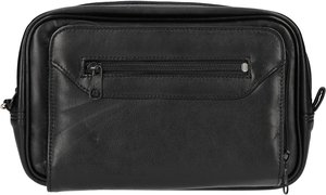 Classic pipe cases Black Leather for 3 Pipe