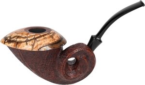 Sabina Pipes Freehand Nautilus Sandblast with Mammoth