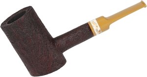 Sabina Pipes Freehand Poker Sandblast with Mother of Pearl
