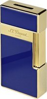 Zigarrenzubehör Feuerzeug  S.T. Dupont Lack blau / gold (025005)