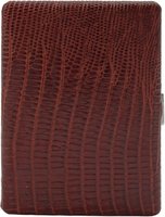 Pearl cigarillo case 9er Brown Cowhide Lizard (04980-70)