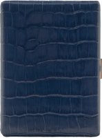 Pearl cigarillo case 9er Blue Cowhide Kroko (04927-30)