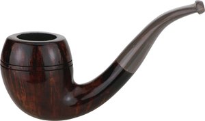 Pfeifen Serienpfeifen  Idea Pipes Small Rhodesian glatt dunkelbraun (Nr. 2018)