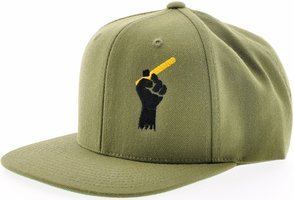 Ciguerilla Fashion Collection Cap oliv schwarze Faust