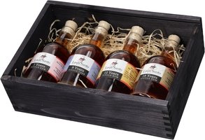 Louis Santo Rum Probierset Tastingbox schwarz (4 x 100 ml)