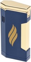 Zigarrenzubehör Feuerzeug  Kopp Doubleflame blue and gold