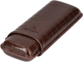 Zigarrenzubehör Etui  Mantis 2er Croc Cacao