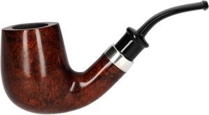 Pfeifen Freehand Pfeifen  Holmer Knudsen Bent Dunkel Glatt Silber